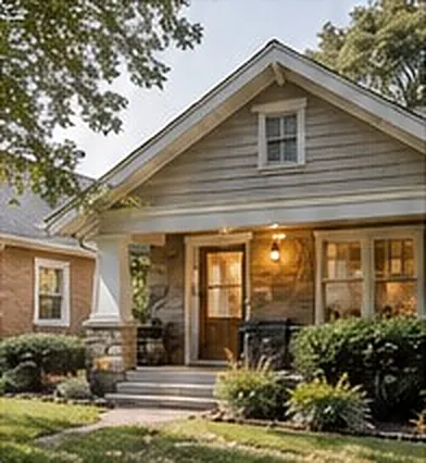 Craftsman-style Kansas City home with a front porch